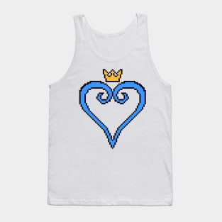 Kingdom Hearts 8-Bit Pixel Art Logo Tank Top